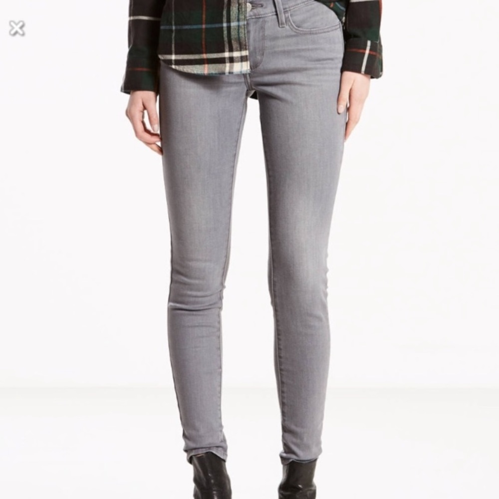 Levi's Gray Skinny Jeans for Women